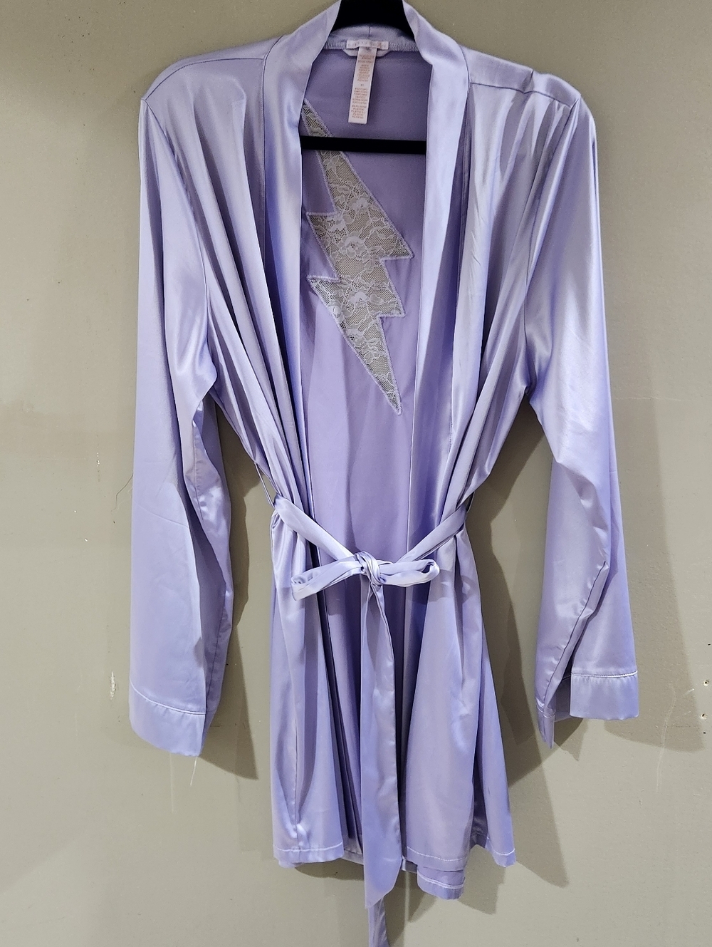 Savage X Fenty Robe Lilac Purple Lightning Bolt Size M/L
